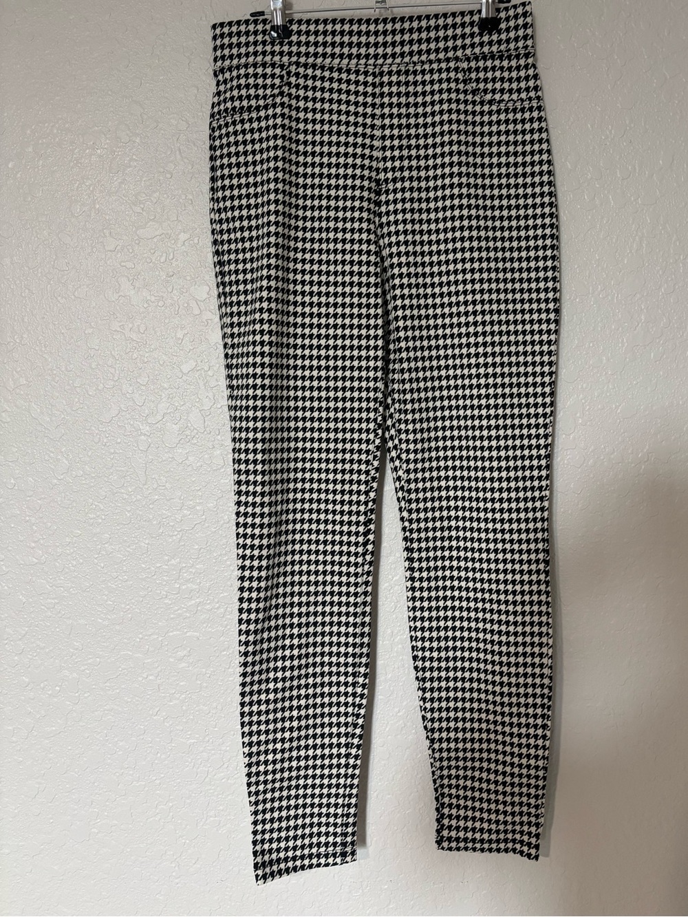 Sanctuary Black and White Houndstooth Slim Trousers
